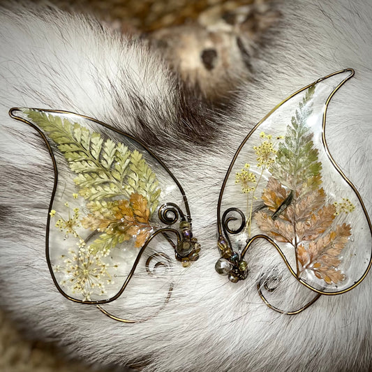 Tiny fall Leaves Elf Ears