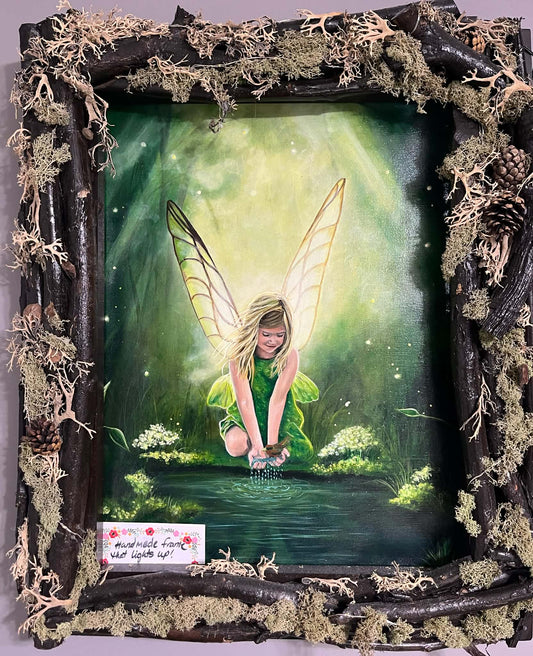 Little Fairy Girl at the Pond